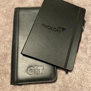 NWOT LATICO Leather Card Travel Case and SPECTOR & CO. Journal Black